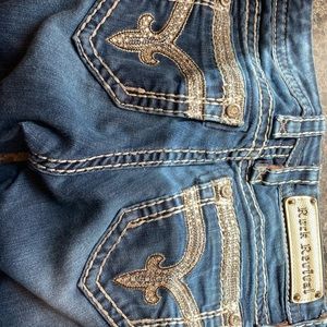 Rock revival skinny jeans.